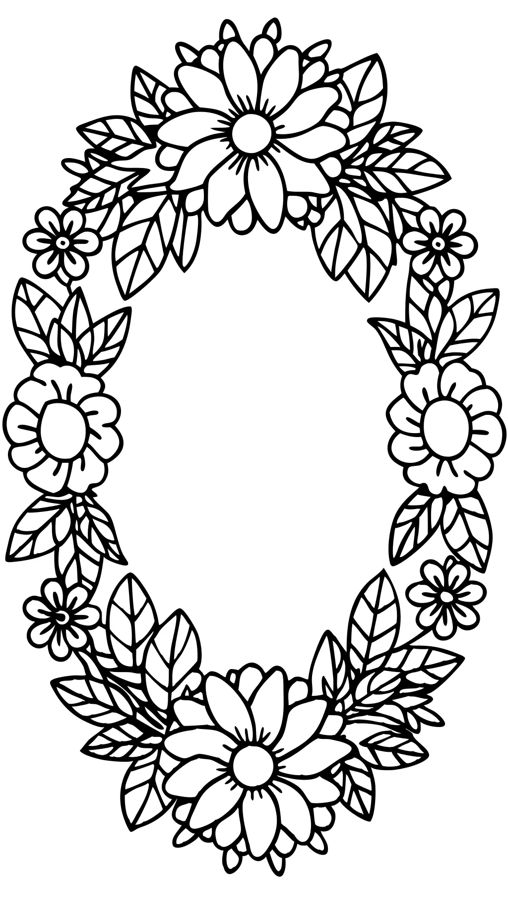 coloring pages wreath